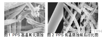 1  PPS 高溫氧化腐蝕  圖2  PPS 低溫腐蝕前后對(duì)比圖